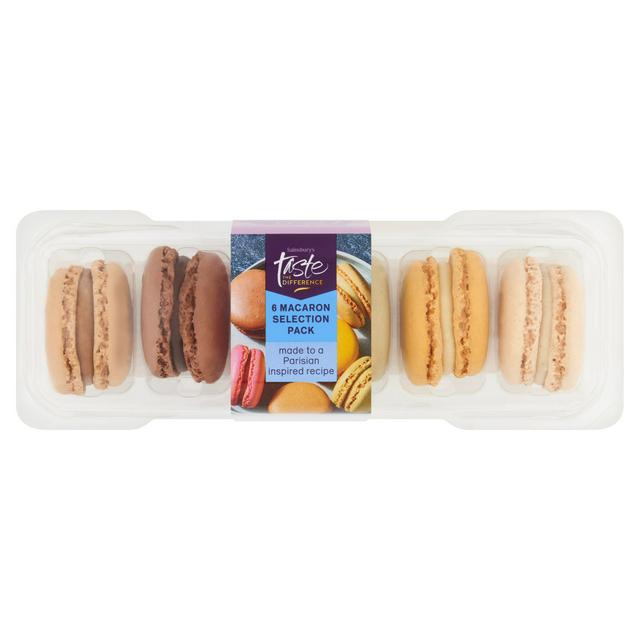 Sainsbury's Macarons Selection Pack, Taste the Difference x6 66g