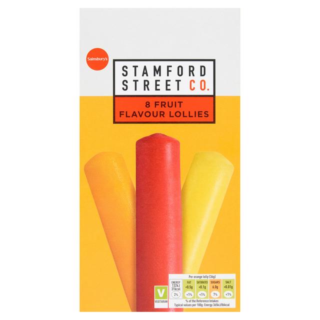 Stamford Street Co. Fruit Flavour Lollies 8x35ml