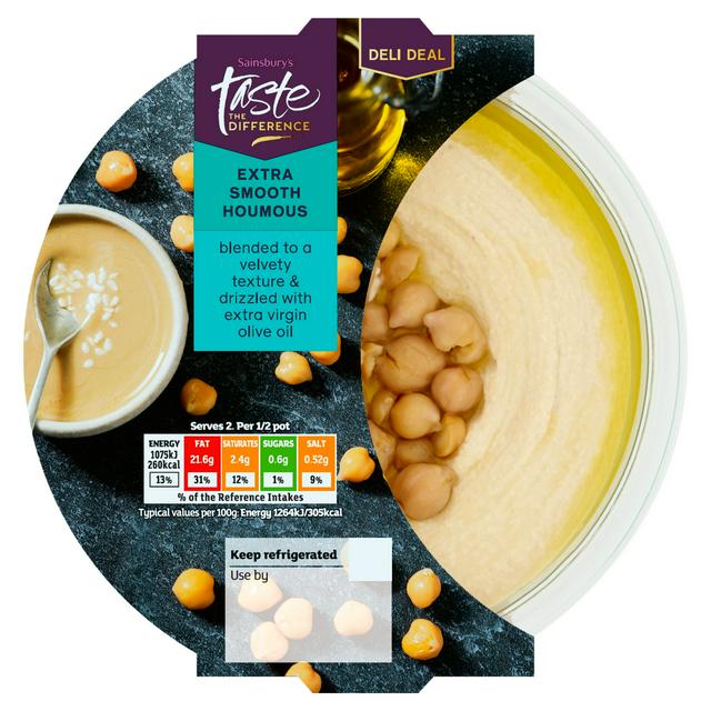 Sainsbury's Extra Smooth Houmous, Taste the Difference 170g