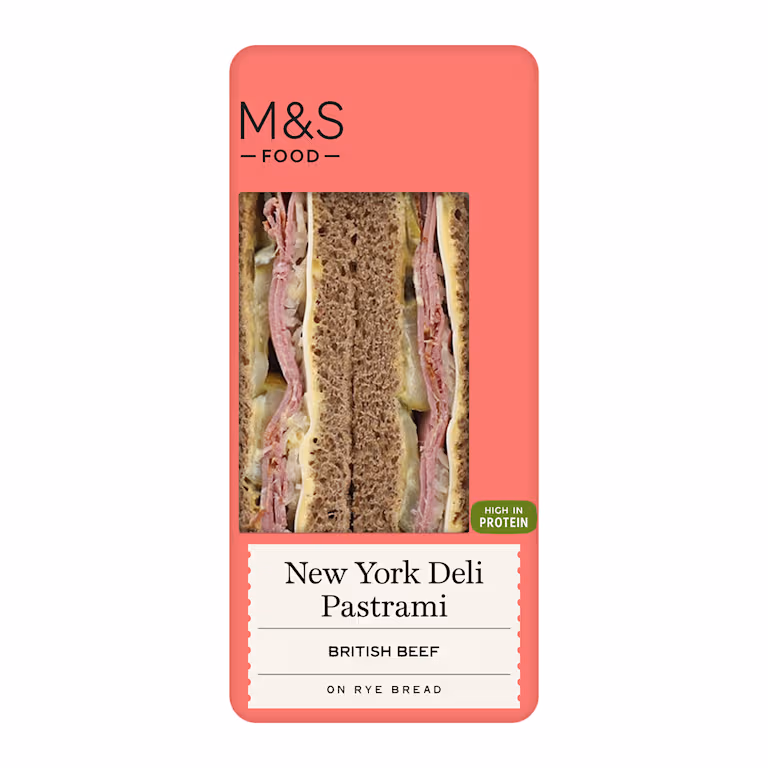 M&S New York Deli Pastrami Sandwich
