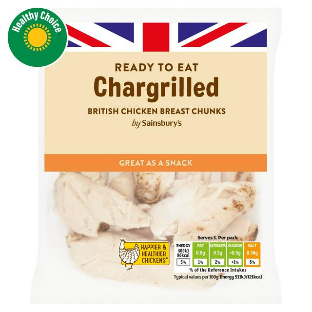 Sainsbury's Chargrilled Chicken Breast Chunks 80g