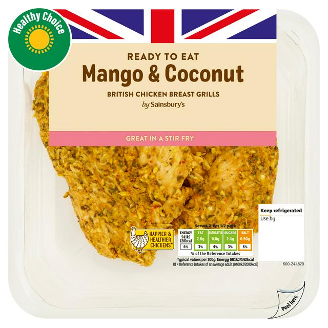 Sainsbury's Mango & Coconut British Chicken Grills 180g (Ready to Eat)