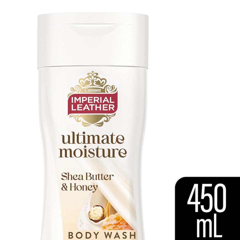 IMPERIAL LEATHER ULTIMATE MOISTURE SHEA BUTTER & HONEY BODY WASH 450 ML