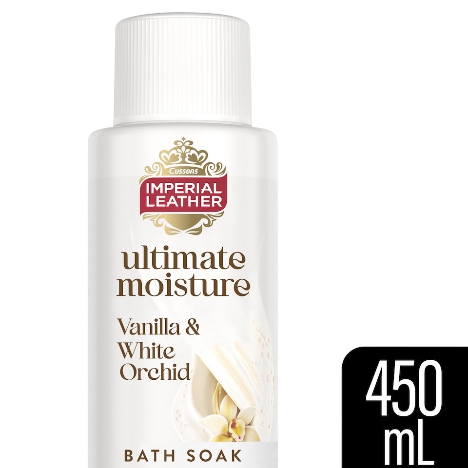 IMPERIAL LEATHER ULTIMATE MOISTURE VANILLA & WHITE ORCHID BATH 450 ML