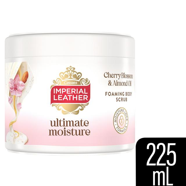 Imperial Leather 225ml Ultimate Moisture Cherry Blossom & Almond Oil Foaming Body Scrub