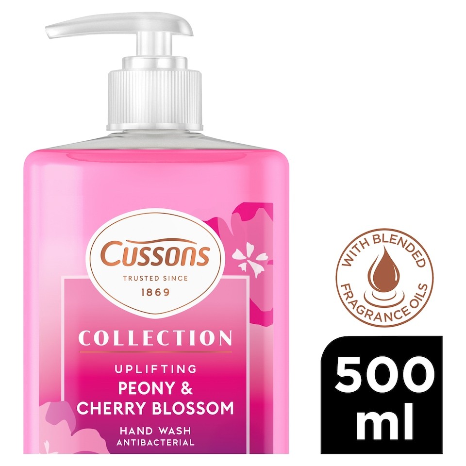 CUSSONS COLLECTION HANDWASH PEONY & CHERRY BLOSSOM 500ML