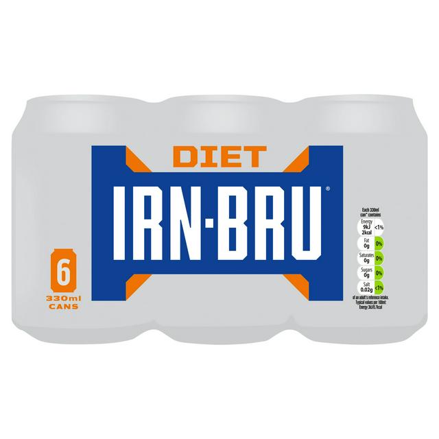 Irn-Bru Sugar Free Soft Drink 6x330ml