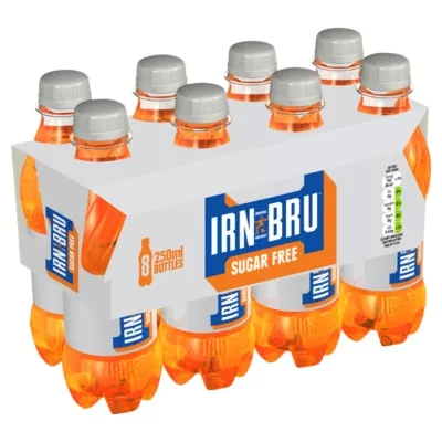 IRN-BRU IRN-BRU Sugar Free Soft Drink Bottles 8 x 250ml