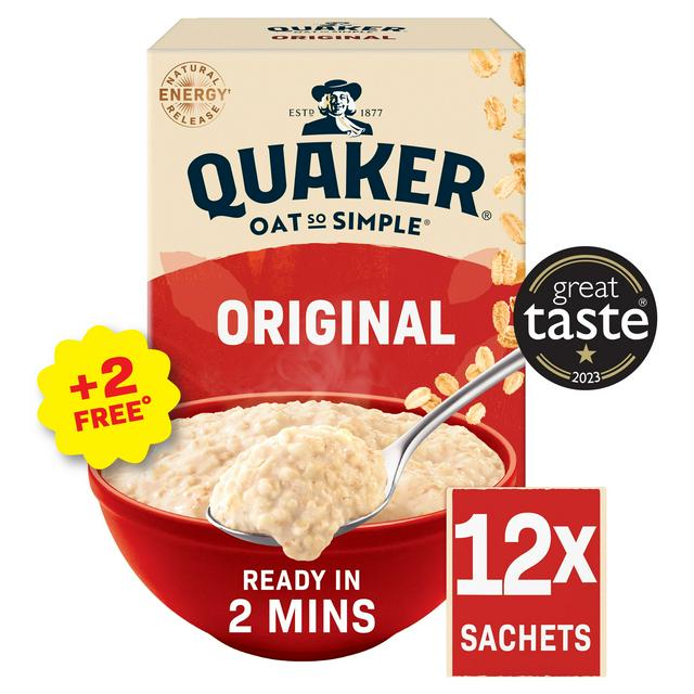 Quaker Oat So Simple 12 x 27g Original Porridge Sachets