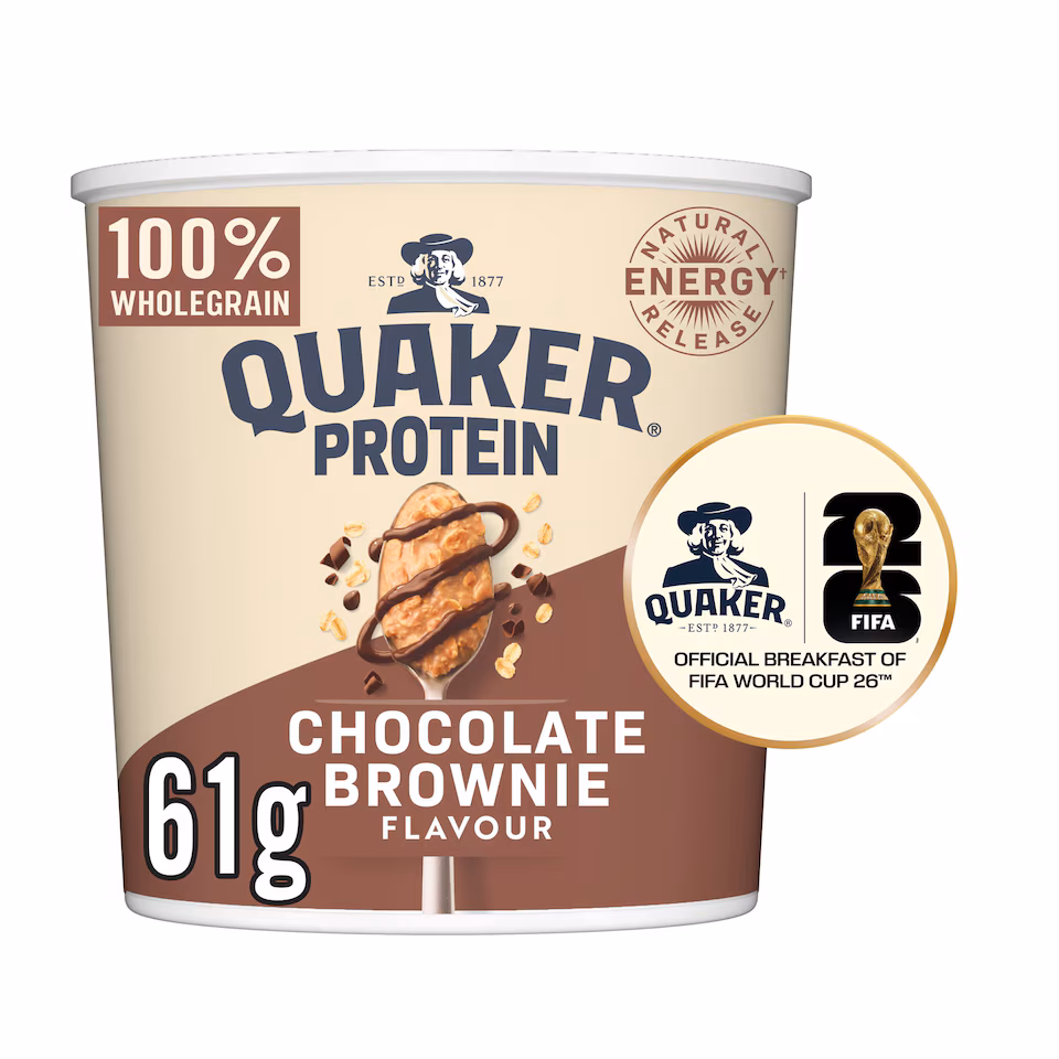 Quaker Oats High Protein Chocolate Brownie Porridge Pot 61g
