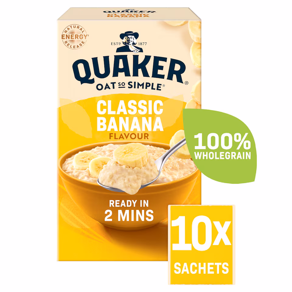 Quaker Oat So Simple Classic Banana Porridge Sachets 10x34.8g