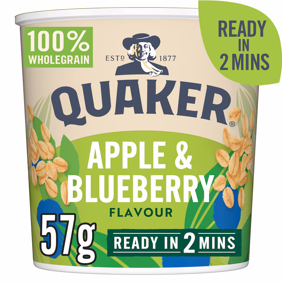 Quaker Oat So Simple Apple & Blueberry Porridge Pot 57g