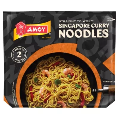 Amoy Straight to Wok Singapore Curry Noodles 2 x 150g (300g)