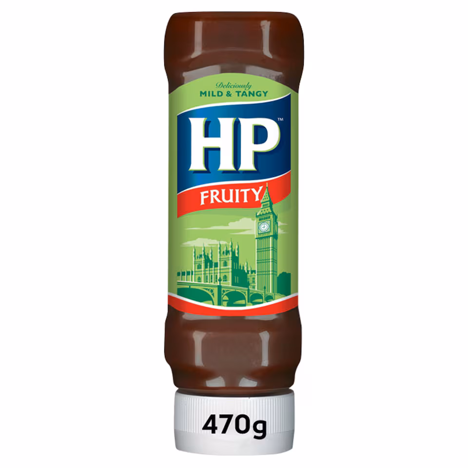 HP Fruity Brown Sauce Top Down 470g