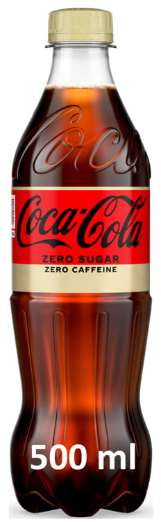 Coca-Cola Zero Koffeinfri 0,5l flaske
