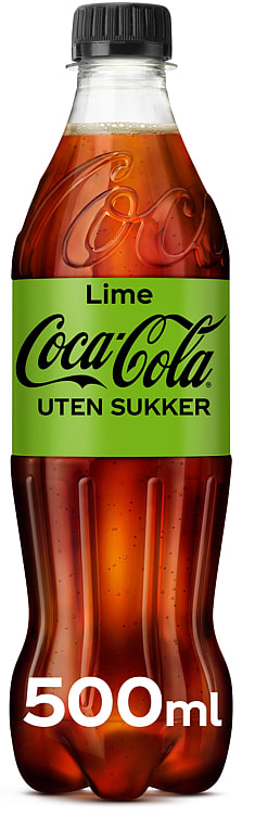 Coca-Cola Zero Lime 0,5l flaske