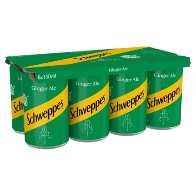 Schweppes Ginger Ale 8 x 150ml