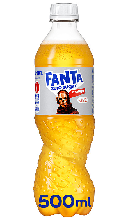 Fanta Orange Zero Sugar 0,5l flaske