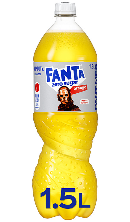 Fanta Orange Zero Sugar 1,5l flaske