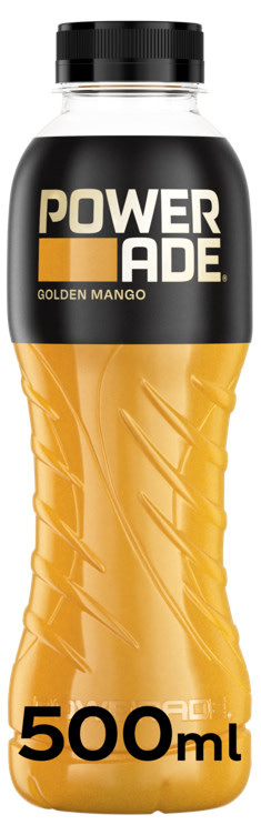 Powerade Golden Mango 0,5l flaske