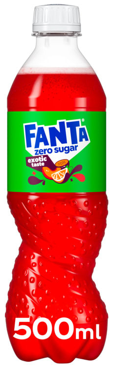 Fanta Exotic Zero Sugar 0,5l flaske