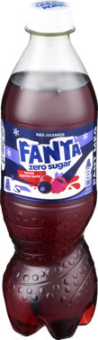Fanta Julebrus - Zero Sugar Forest Berries 500ml Flaske