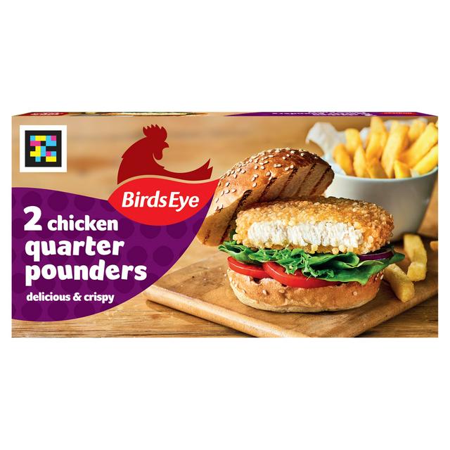 Birds Eye Chicken Quarter Pounders x2 227g
