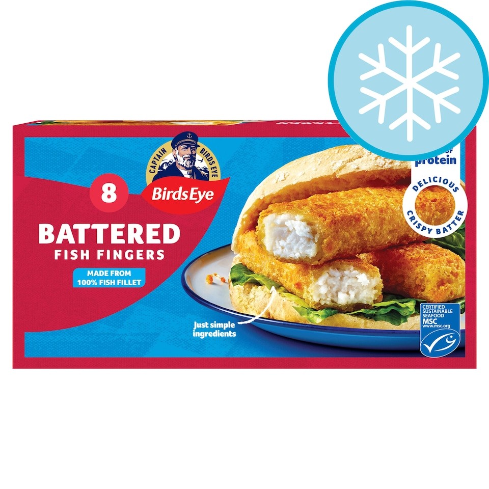 Birds Eye Crispy Batter Fish Fingers 8 Pack 224g