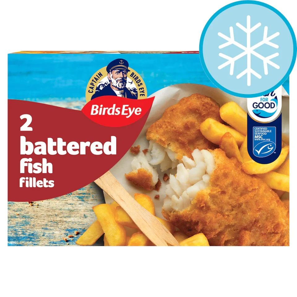 Birds Eye 2 Battered Fish Fillets 200G