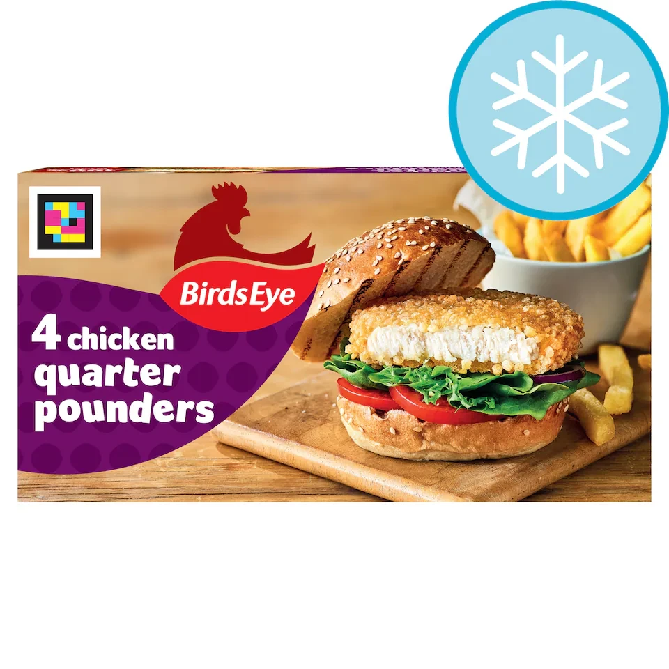 Birds Eye Chicken Quarter Pounders 4 Pack 454g