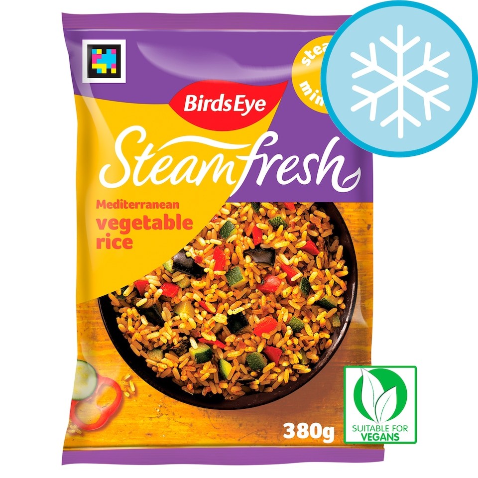 Birds Eye Steamfresh 2 Mediterranean Rice Steam Bags 380g