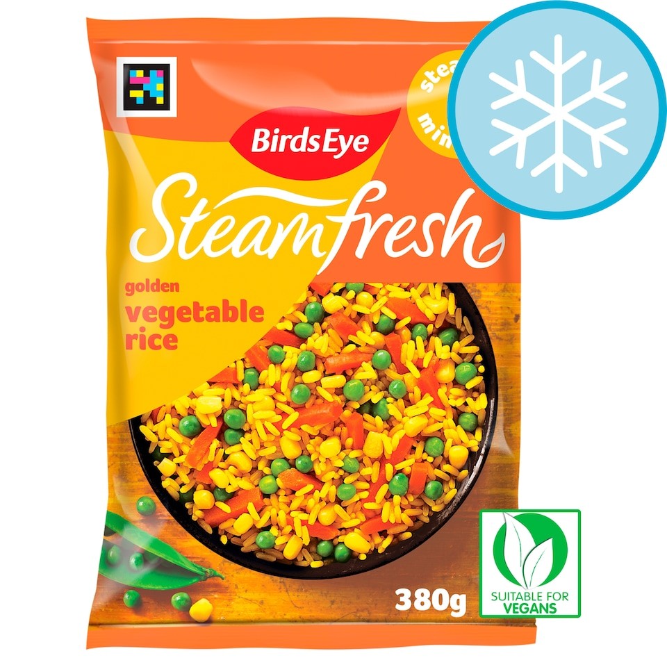 Birds Eye Steamfresh 2 Golden Rice Steam Bags 380g