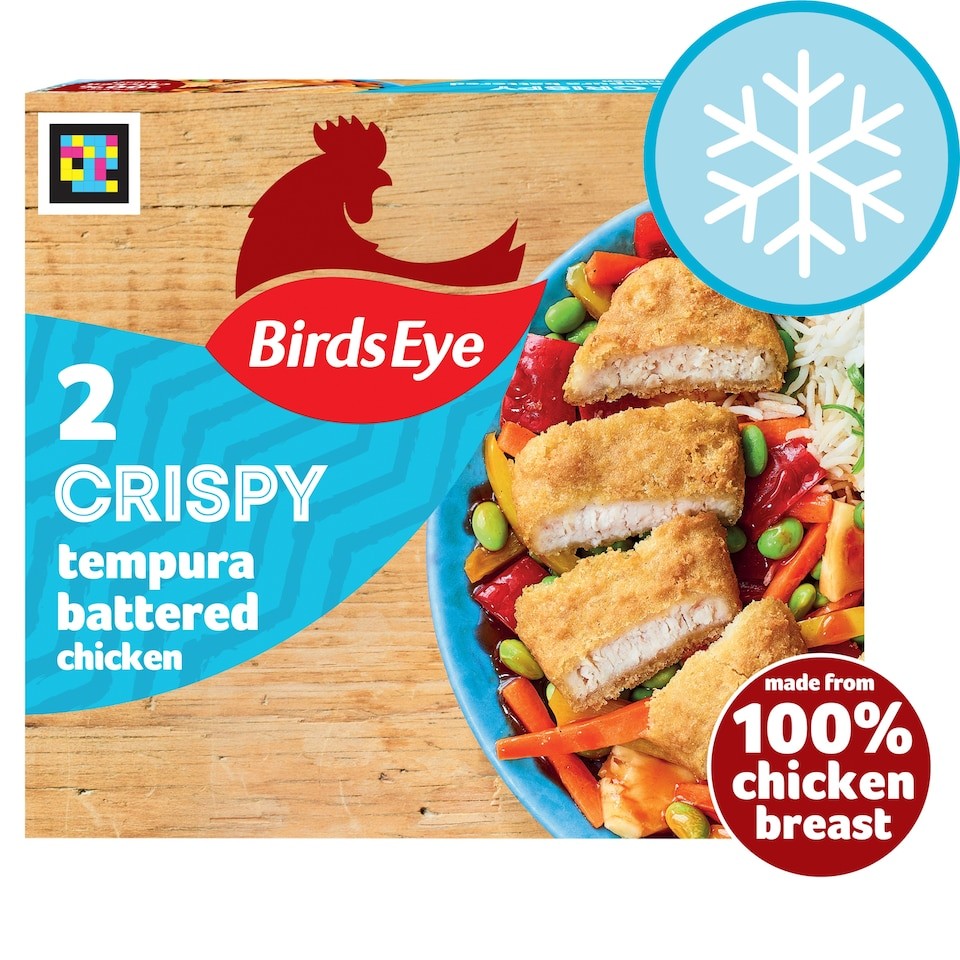 Birds Eye 2 Crispy Tempura Battered Chicken Breast Steaks 170g