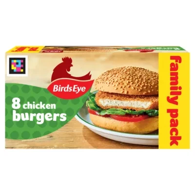 Birds Eye 8 Wholegrain Breaded Chicken Burgers 400g