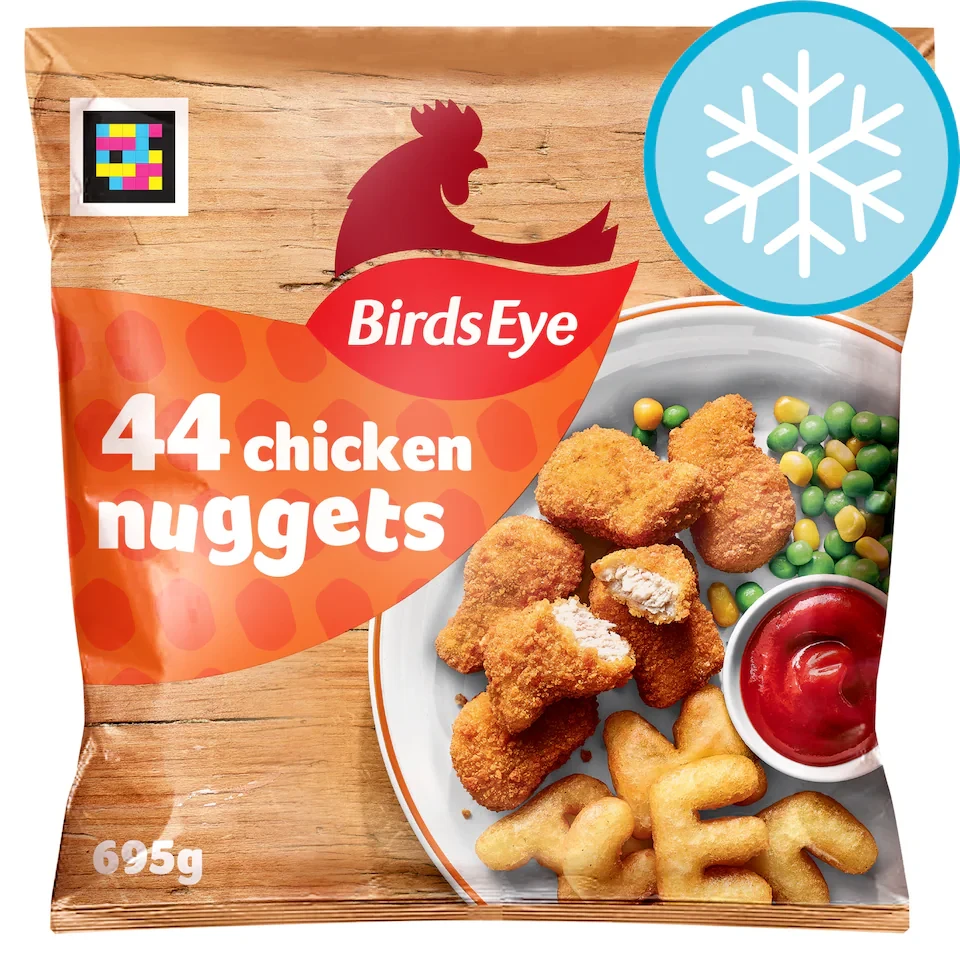 Birds Eye 44 Chicken Nuggets With Golden Wholegrain 695G