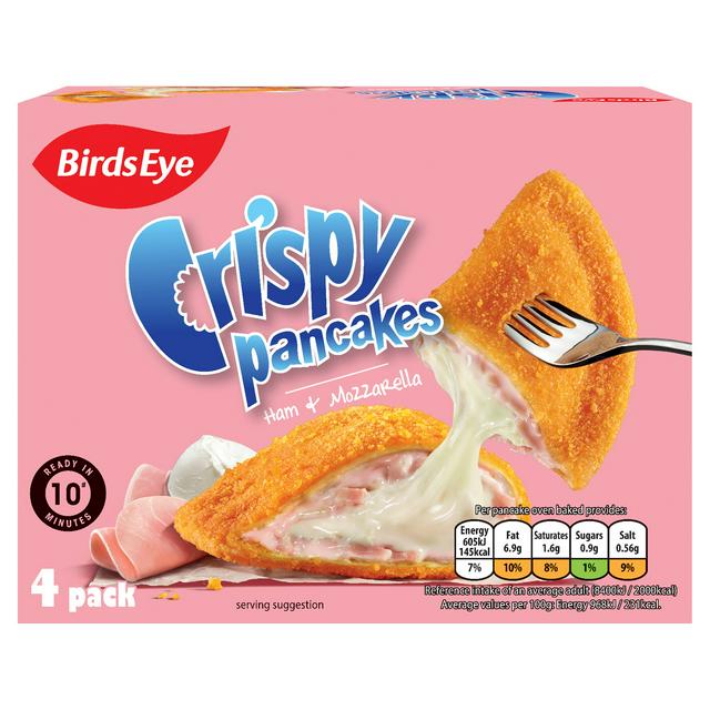 Birds Eye Ham & Mozzarella Crispy Pancakes x4 250g