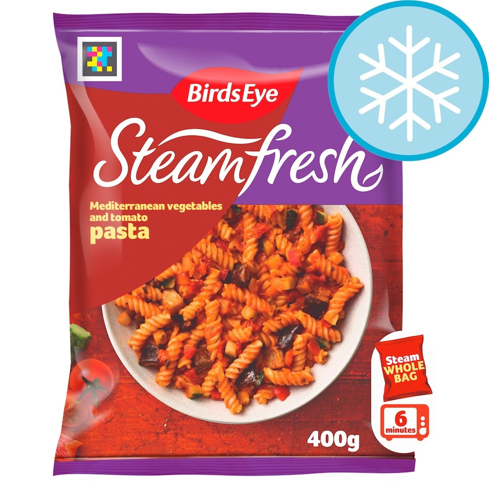 Birds Eye Steamfresh Mediterranean Vegetable and Tomato Pasta Meal for 1 400g