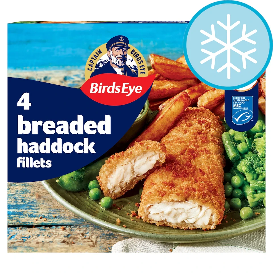 Birds Eye 4 Breaded Haddock Fillets 400g