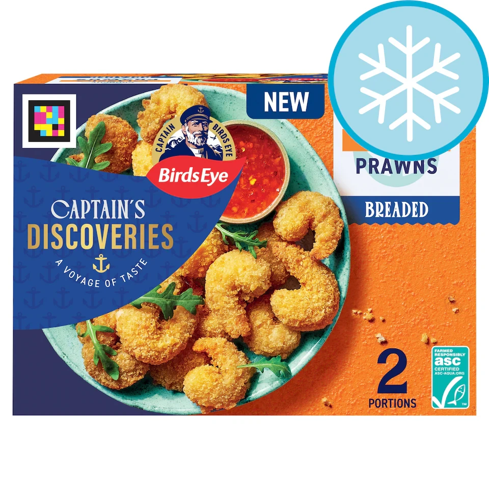 Birds Eye Captain's Discoveries Prawns in Breaded 250g