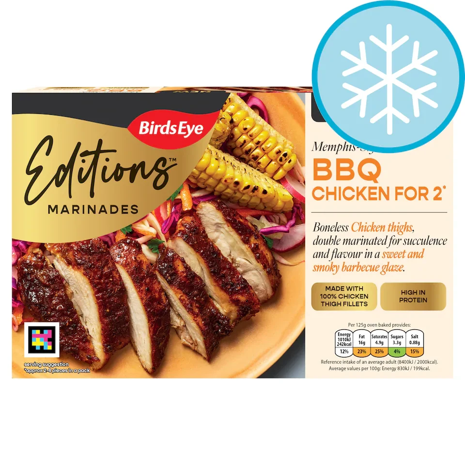Birds Eye Editions Memphis BBQ Chicken Thigh Fillets 250g