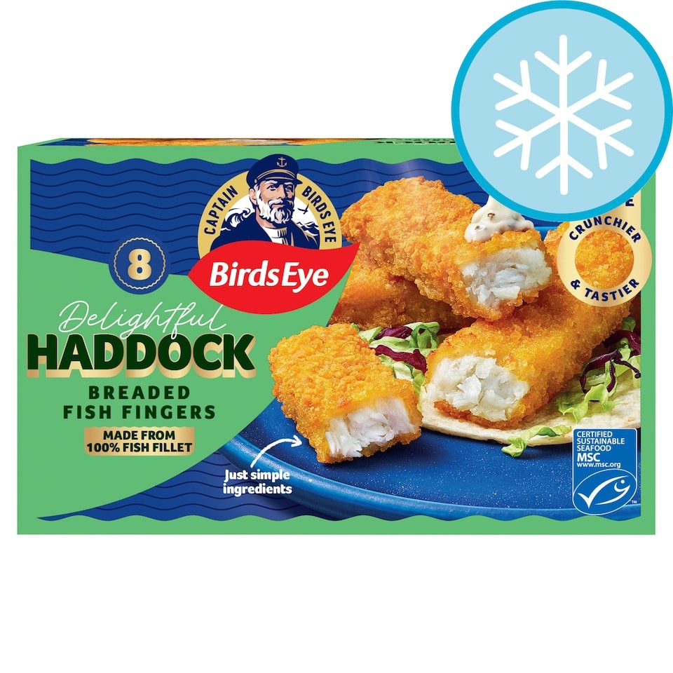 Birds Eye 8 Breaded Haddock Fish Fingers 240g