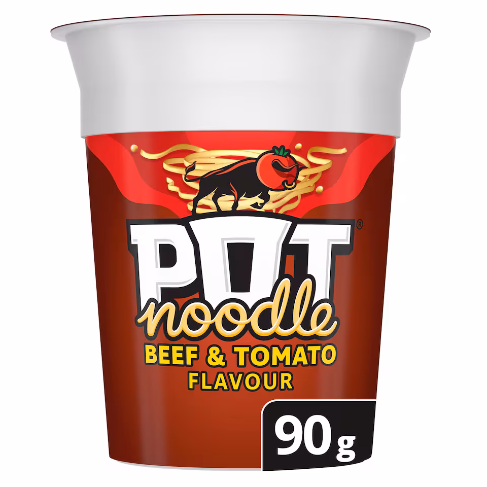 Pot Noodle Beef & Tomato Instant Noodles 90g