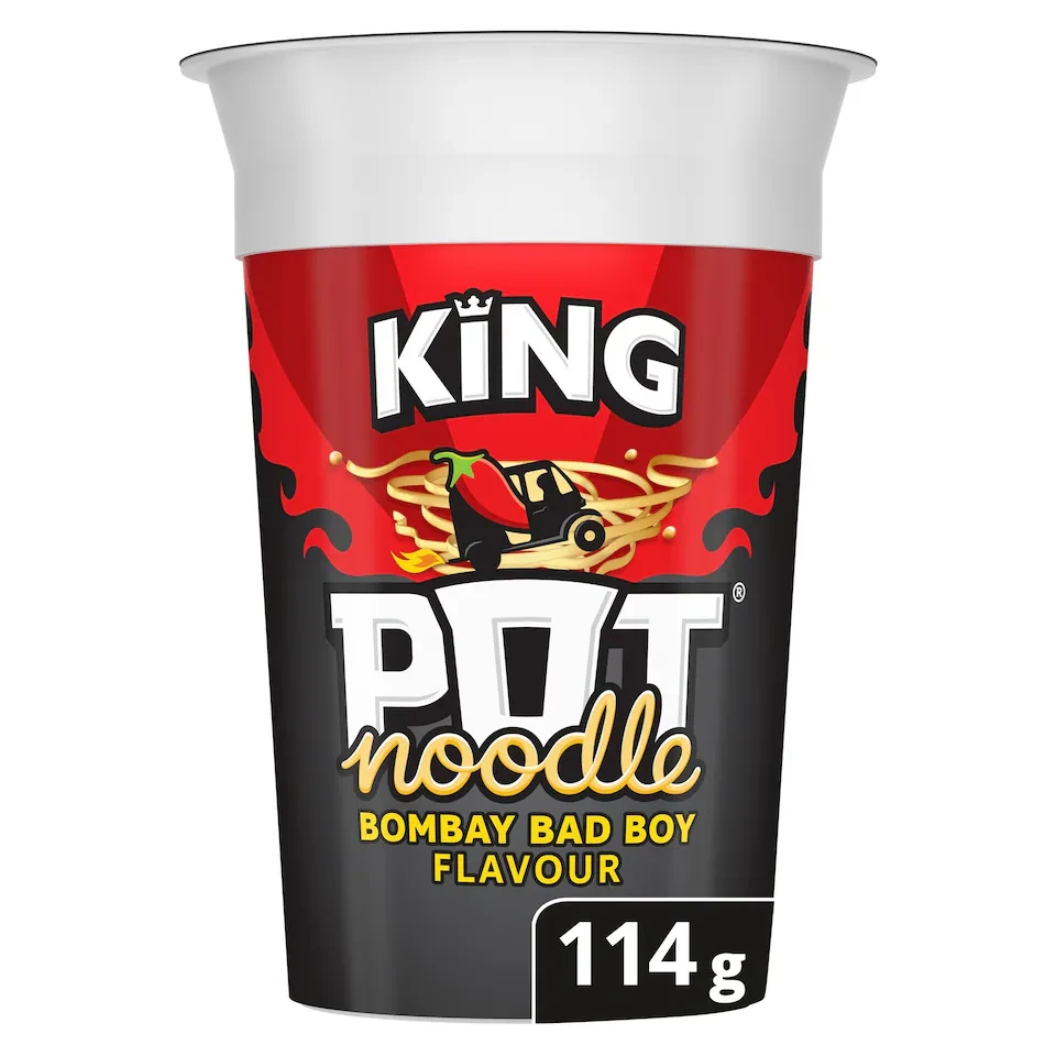 Pot Noodle Bombay Bad Boy Instant Noodles King Pot 114g