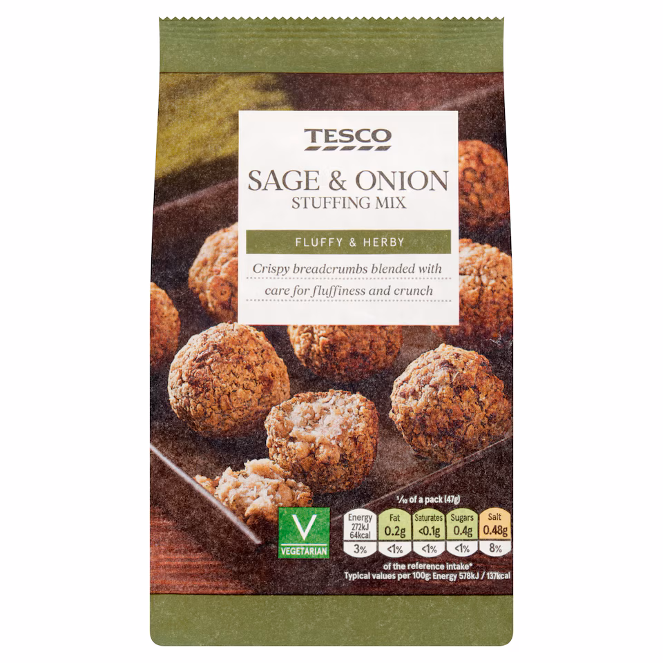Tesco Sage & Onion Stuffing Mix 170G