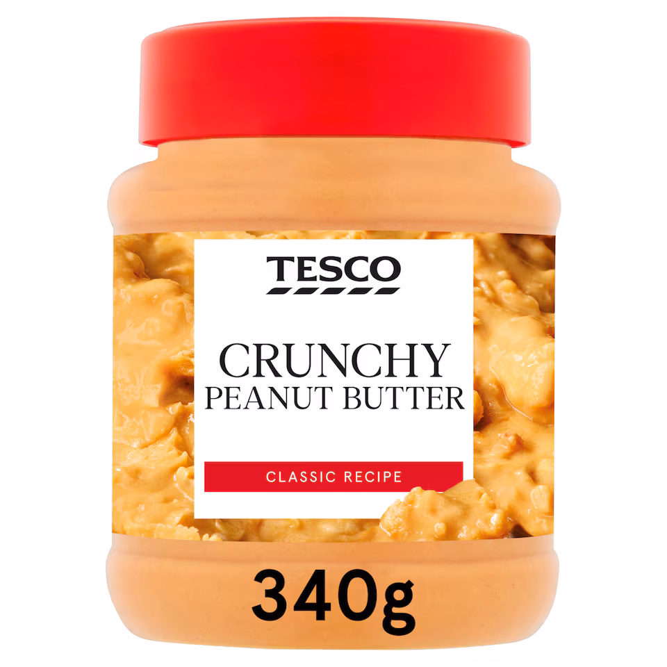 Tesco Crunchy Peanut Butter 340G