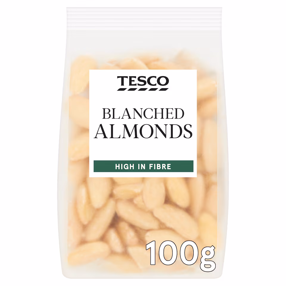Tesco Whole Blanched Almonds 100G