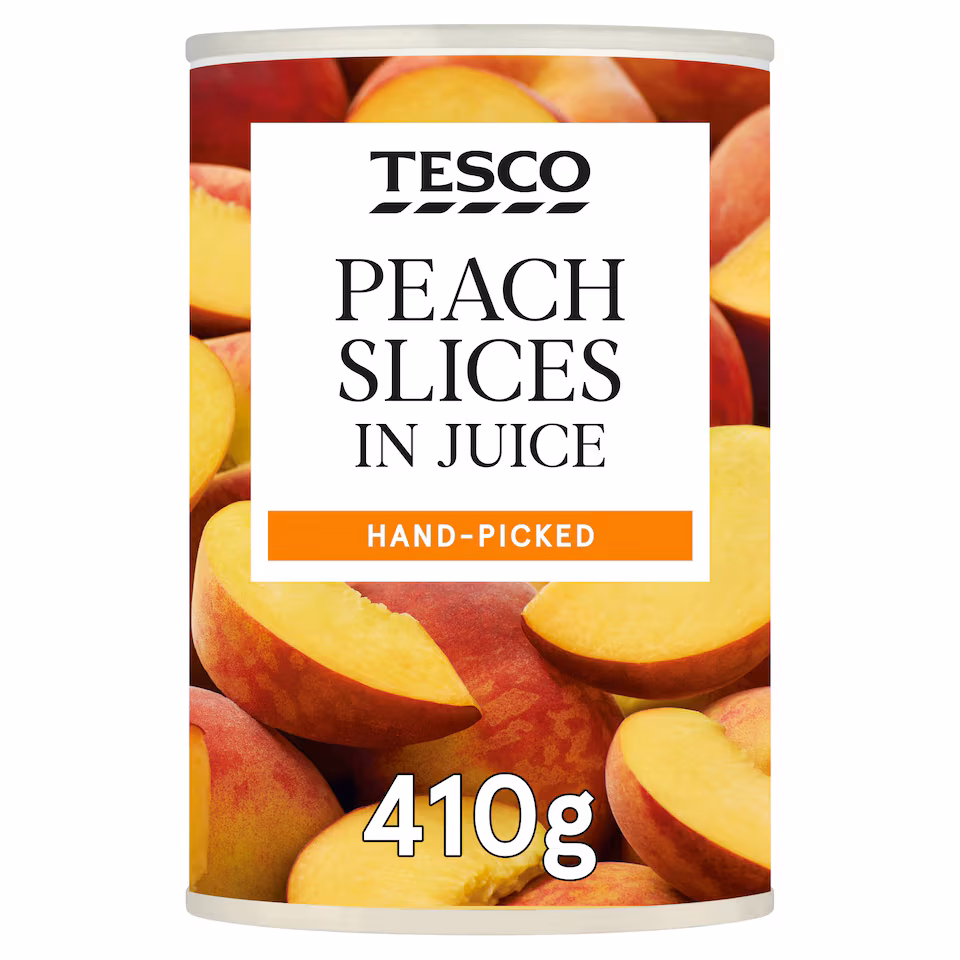Tesco Peach Slices In Juice 410G