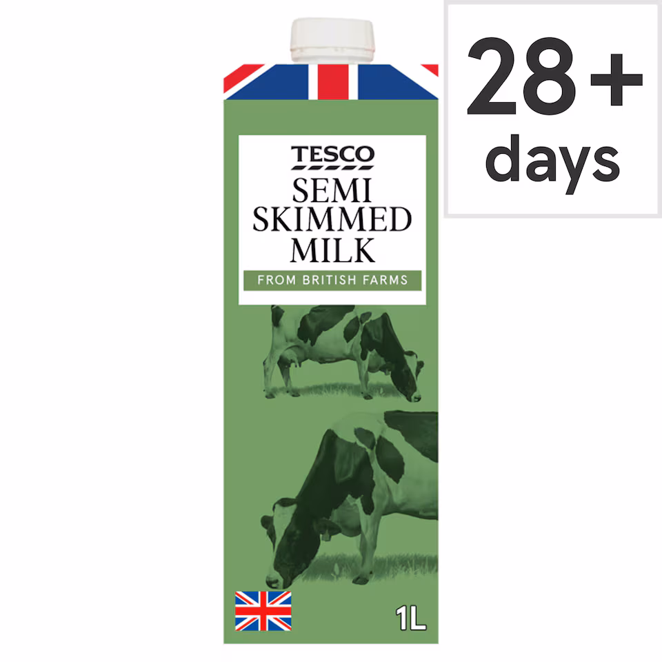 Tesco British Semi Skimmed Longlife Uht Milk 1 Litre