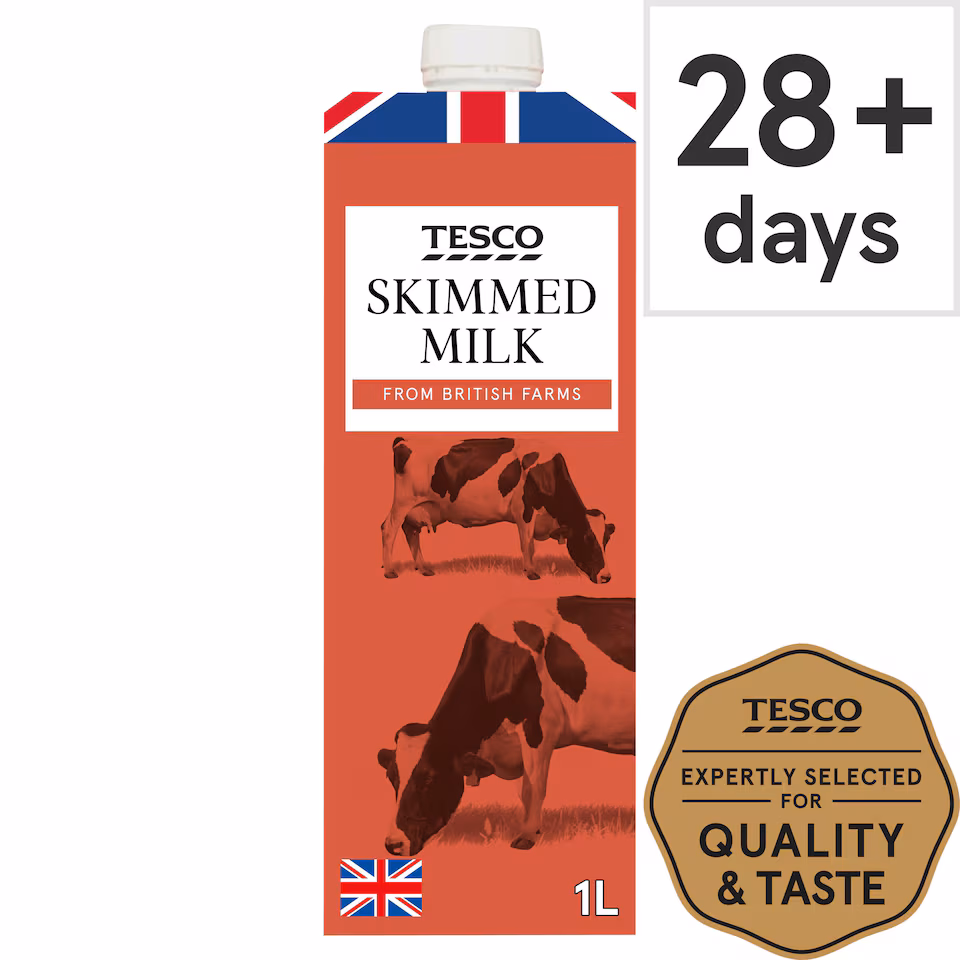 Tesco British Skimmed Longlife Uht Milk 1 Litre