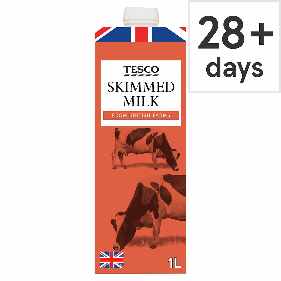 Tesco British Skimmed Longlife Uht Milk 1 Litre